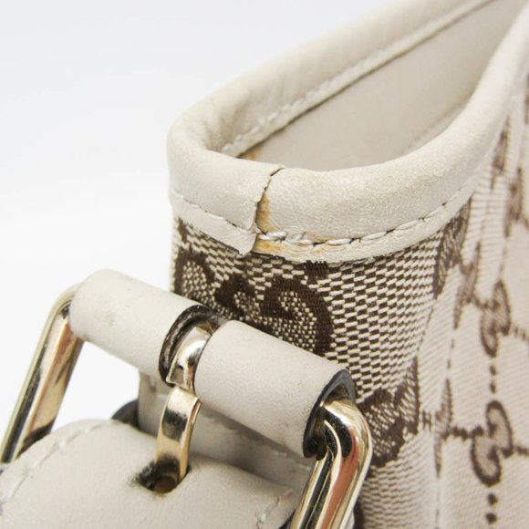 GUCCI GG Canvas 388930 Canvas Leather Shoulder Bag Beige Brown - Picture 11 of 16